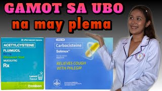 GAMOT SA UBO NA MAY PLEMA  Solmux Robitussin Fluimucil Mucosolvan  Simply Shevy gamot sa ubo [upl. by Ettenyl]