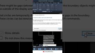How do I fix hatch boundary error in AutoCAD autocad shorts [upl. by Dunseath]