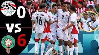 ¡Medalla de Bronce y Goleada Egipto vs Marruecos 06 Goles y Resumen  Juegos olímpicos 2024 [upl. by Neeliak]