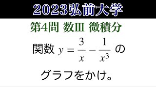 【2023 弘前大学 第4問】数Ⅲ 微積分 [upl. by Hurwitz]