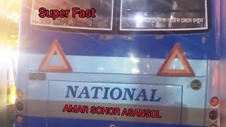 NATIONAL💥BARAKARASANSOL to MAGRA super fast bus NATIONALন্যাশনাল 💥VIA CITY CENTREPanagrah [upl. by Anat]