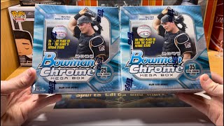 2022 BOWMAN CHROME MEGA BOX OPENING AUTO BOOM [upl. by Zins979]