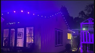 rosykite Permanent Outdoor LED RGB Christmas Lights Review App  Alexa Controlled [upl. by Bull239]