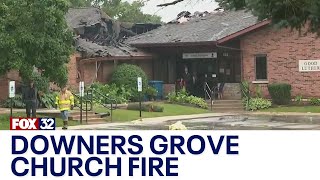 Downers Grove church catches fire [upl. by Henig]