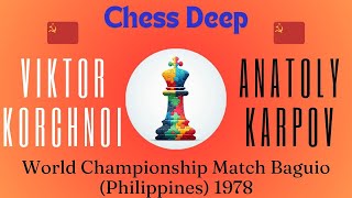 Viktor Korchnoi vs Anatoly Karpov World Championship Match Baguio Philippines 1978 [upl. by Donielle700]