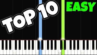 Top 10 Easy Piano Songs for the Complete Beginners [upl. by Lindsley963]