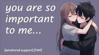 asmr girlfriend wakes up to you crying and comforts you sweetemotional supporttears [upl. by Aima318]