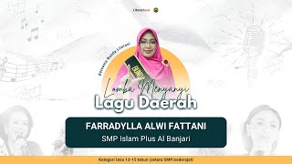 Farradylla Alwi Fattani  SMP Islam Plus Al Banjari  Lagu Buka Pintu [upl. by Geilich]