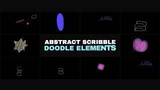 Abstract Scribble Doodle Elements [upl. by Tran]