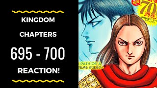 KANKI THE LEGEND  Kingdom Chapters 695  700 REACTION [upl. by Eberly]