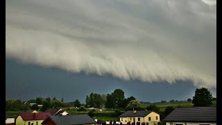 Potężna burza na Kujawach 24 maja 2014 Mogilno [upl. by Anitnahs162]