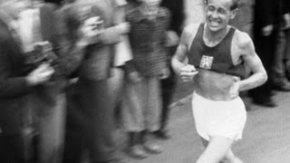 Emil Zátopek Wins 5000m 10000m amp Marathon Gold  Helsinki 1952 Olympics [upl. by Nicola976]