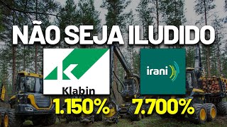 A KLABIN FOI UMA DECEPÇÃO vs IRANI GRANDES ALTAS e QUEDAS NO LONGO PRAZO PRÉVIA DOS BANCOS [upl. by Burl]