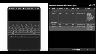 Flight Sim messenger  WIP  Form handling with Simbrief import and Say Intentions ACARS submission [upl. by Esirahs]