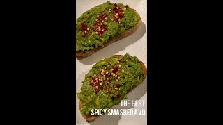 SPICY Smashed Avo  EASIEST RECIPE EVER  Ramadan Special  youtubeshorts shorts smashedavocado [upl. by Leduar]