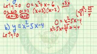 Find the X Intercepts of a Parabola [upl. by Lenoyl]