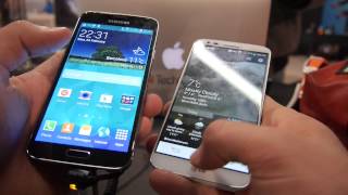 Samsung Galaxy S5 vs LG G2 im Vergleich Deutsch [upl. by Aerdnaed]