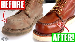 ASMR Everyone Does It Wrong  How to Clean Red Wings Thorogood Thursday Boots [upl. by Stclair]