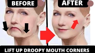 HOW TO LIFT UP DROOPY MOUTH CORNERS  FACE YOGA FOR DROOPY MOUTH CORNERS [upl. by Feucht]