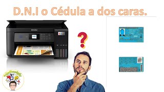 Como copiar a dos caras el DNI o Cedula en impresora Epson L4260🖨️🤔 [upl. by Laise]