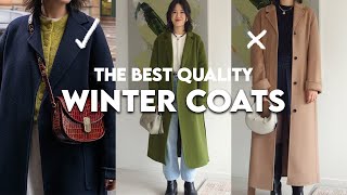 THE BEST WOOL COATS FOR WINTER Comparing 7 Different Styles [upl. by Grantham756]