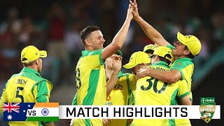 Batting onslaught classic catches see Aussies seal 20 ODI series win  Dettol ODI Series 2020 [upl. by Enyamrahc905]