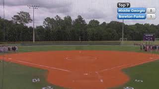 SSAC Softball BrewtonParker  Middle Georgia State 4272024 Game 1 [upl. by Hackney]