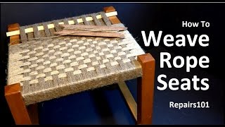 How to Weave Rope Seats [upl. by Mulcahy472]