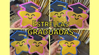 Estrellas Graduadas 🎓 ✨️ con fomi ✅️ fácil rápido y económico [upl. by Akinorev]