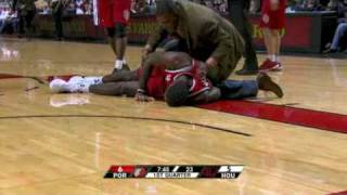 Greg Oden Injury [upl. by Assanav]