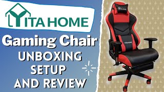 Yitahome  NEW Massage Gaming Chair  Unboxing and Review 2021 [upl. by Redneval814]