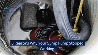 6 Reasons Why Your Sump Pump Stopped Working [upl. by Anade]