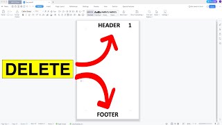 How To Remove Header and Footer In WPS Office [upl. by Doownil]