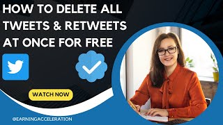 How To Delete All Tweets At Once For Free On Twitter [upl. by Xena]