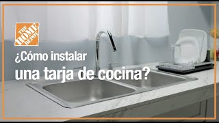 Cómo instalar un fregaredo o tarja de cocina  Línea Blanca [upl. by Eislel]