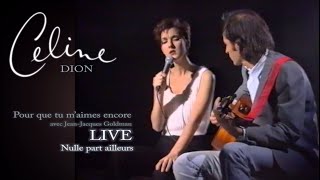 Celine Dion  Pour que tu maimes encore LIVE NPA 16 mars 1995 JeanJacques Goldman LPR REMASTER [upl. by Cid]