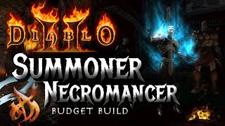 Summoner Necromancer Budget Build for Beginners  Diablo 2 Resurrected [upl. by Constantin]