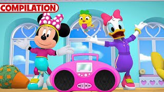 Minnies BowToons 🎀  NEW 15 Minute Compilation  Part 4  Party Palace Pals  disneyjr [upl. by Audley]