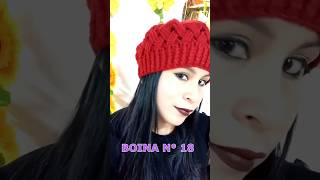 Boinas tejidas en crochet 🧶 knit tejidoamano videosdetejido ganchillo ganchillocreativo [upl. by Eylatan]