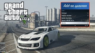 GTA 5 Offline  AddOn Vehicle Spawner Mod  Save Vehicle  DLC Vehicles from deSpawning 2022 [upl. by Oniram705]