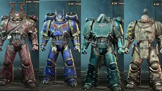 Warhammer 40K Space Marine 2  ARMOURING HALL CUSTOMIZATION All Amour Sets and Customization [upl. by Atolrac]