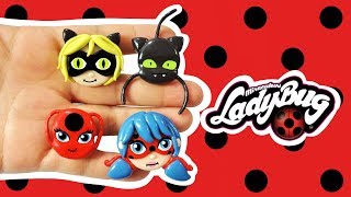 MIRACULOUS LAS AVENTURAS DE LADYBUG Polymer Clay Arcilla Polimerica Tutorial [upl. by Hesta]