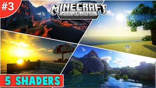 Top 5 Best Shaders For Minecraft PE 117  No Lag Shaders MCPE  RTX Shaders Minecraft  Part  3 [upl. by Whitaker]