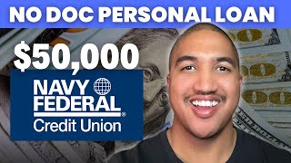 Navy Federals NO DOC Personal Loans 2024 [upl. by Claudio]