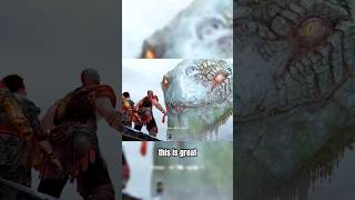 God of War Meeting Jormungandr for the First Time Translated Encounter gow shorts [upl. by Tedder]