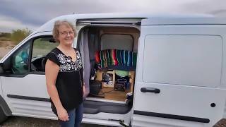 How She Transformed Her Tiny Ford Transit Van with a Super CLEVER Van Kit TOUR [upl. by Alin]