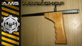 Diy hacksaw blade handle from pallet wood [upl. by Ojybbob]