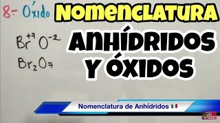 Nomenclatura de Anhídridos y Óxidos [upl. by Macmahon]