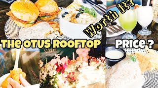 The OTUS ROOFTOP  gulberg branch   Food Review  Worth it   Best birthday decorations [upl. by Boff]