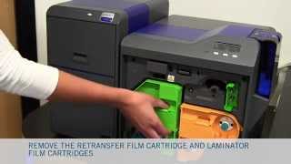 SR200 SR300 Retransfer Card Printers Maintenance Cleaning [upl. by Gaskins]